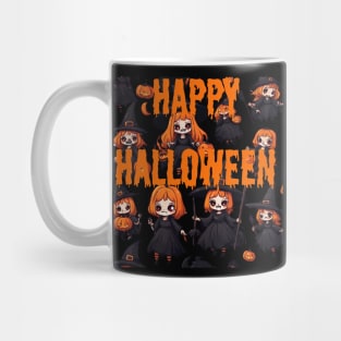 Witches horror anime characters ,Happy Halloween Mug